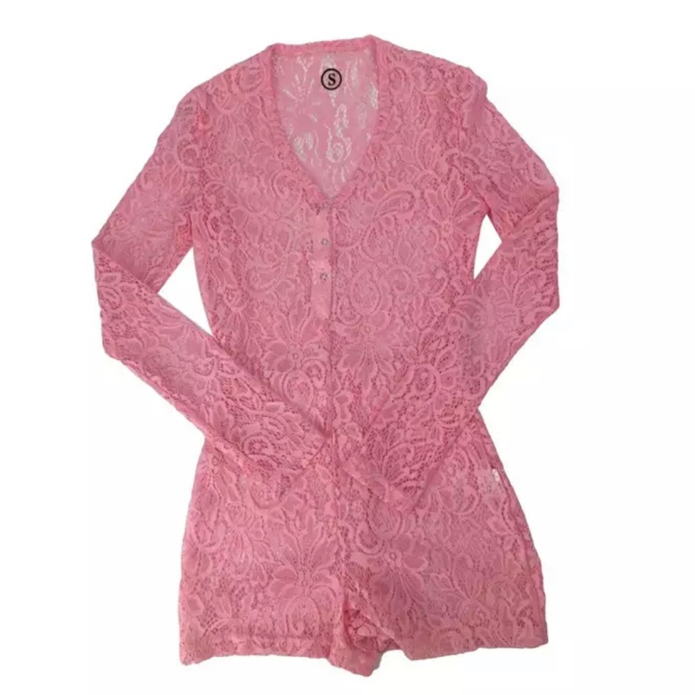 NWT Mauve Lace Romper